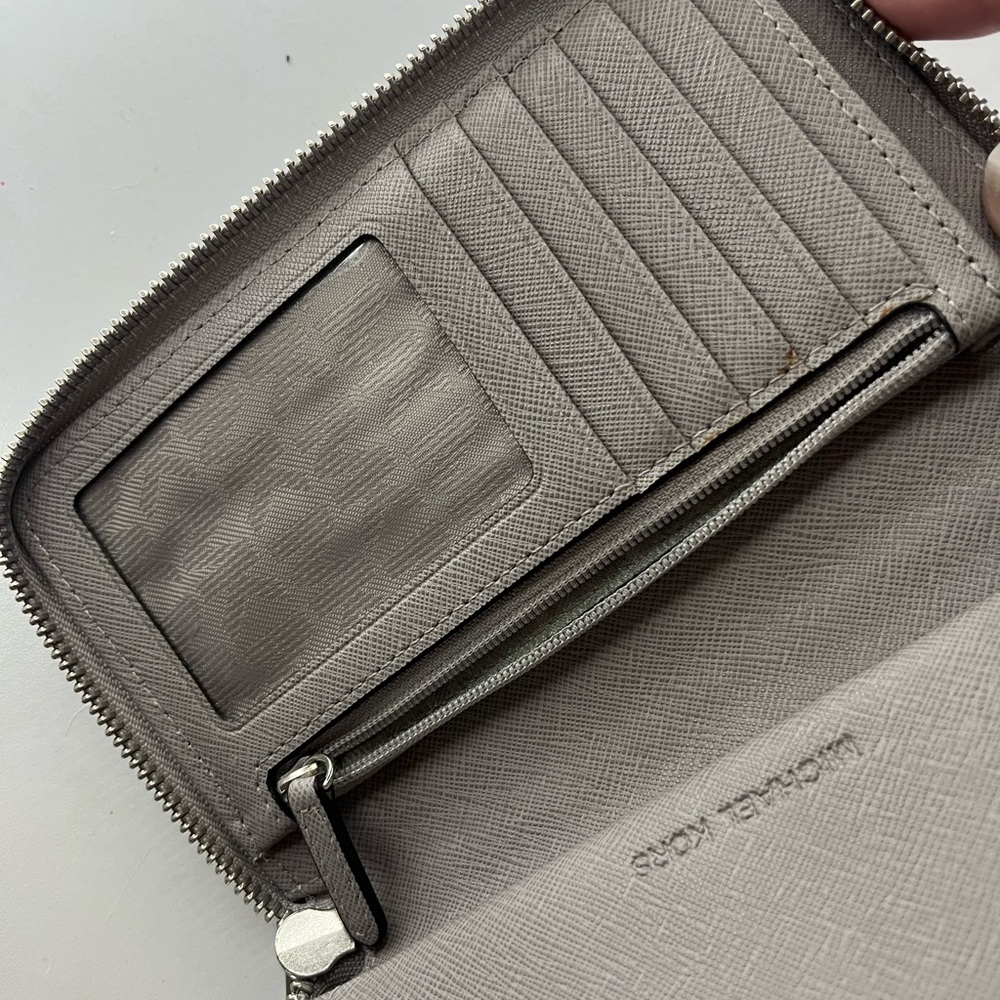 Michael Kors Gray Wrist Wallet with Strap - Picture 5 of 5